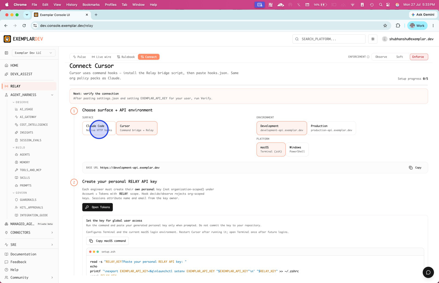 Claude Code Connect with native HTTP hooks and platform picker